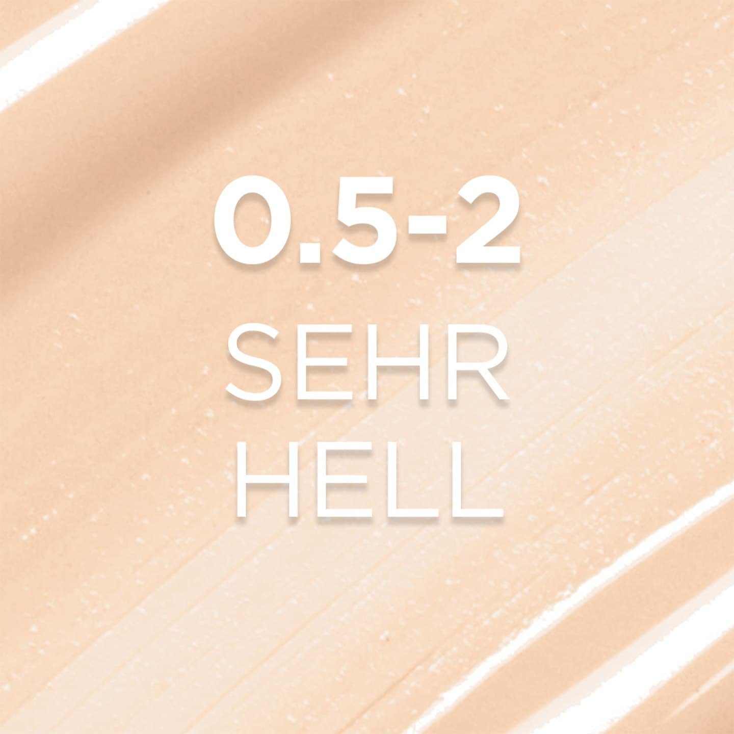 Text - 0.5-2 Sehr Hell auf sandfarbenem Hintergrund